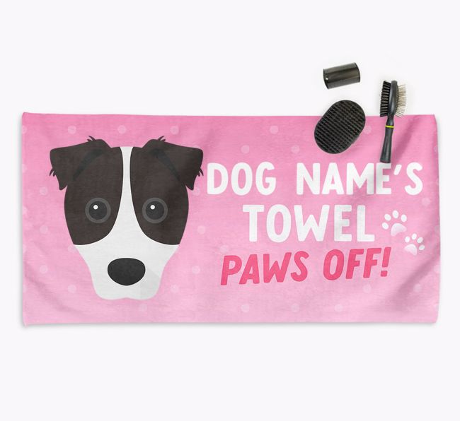 Paws Off Personalized Towel for your {breedFullName}